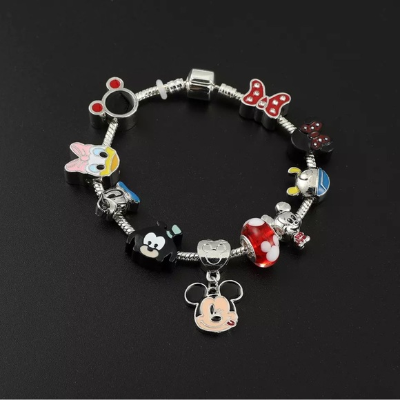 Collectors Edition Mickey Mouse & Friends 925 Silver Charm Bracelet- Ships Today - Picture 2 of 6